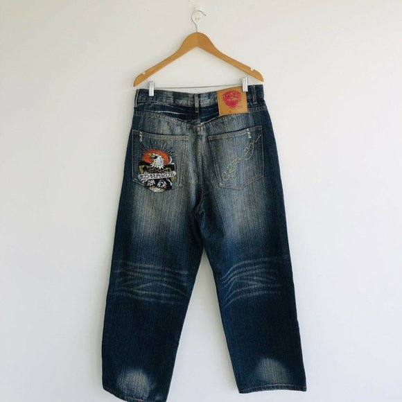 Ed Hardy Men's Denim Jeans 100% Size Waist 36 x Length 34 - Picture 4 of 11